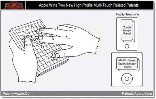 苹果新获两项多点触控专利 
