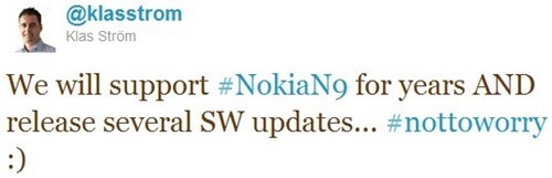 不抛弃不放弃？诺基亚N9迎来首次更新 