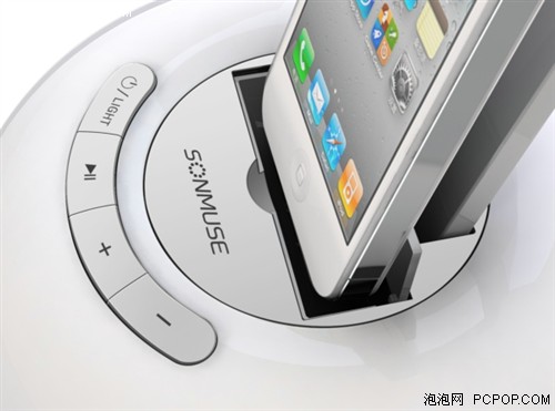 发光水晶苹果！声缪斯 B1 iPhone音箱 