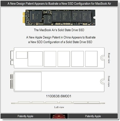 揭露MacBook新电池/SSD配置的新专利 