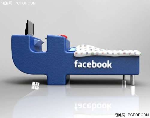 上床搞社交！看Facebook专用床长啥样 