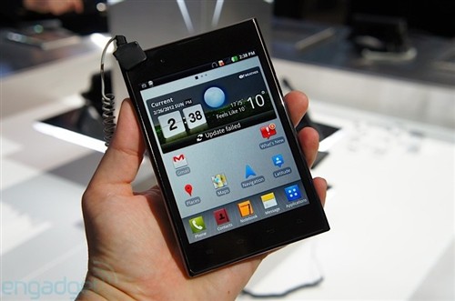 MWC2012：5吋IPS LG Optimus Vu亮相 