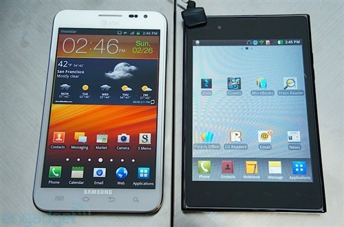 MWC2012：5吋IPS LG Optimus Vu亮相 