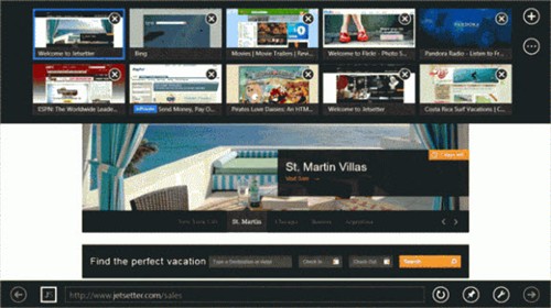 微软透露Windows8 Metro界面下的IE10 