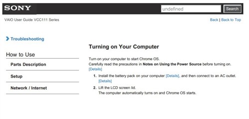 索尼Chromebook将上市 规格细节曝光 