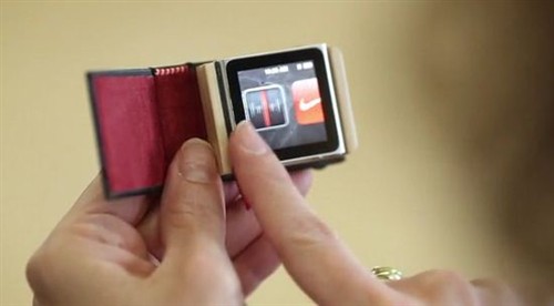 最小苹果保护套!iPod Nano木质书外套 