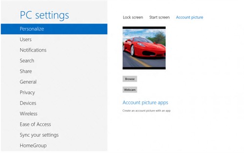 Windows8个性化设置：锁屏/欢迎/帐户 
