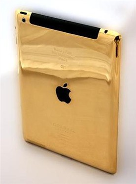 开价3万5！24K黄金限量版新iPad出炉 