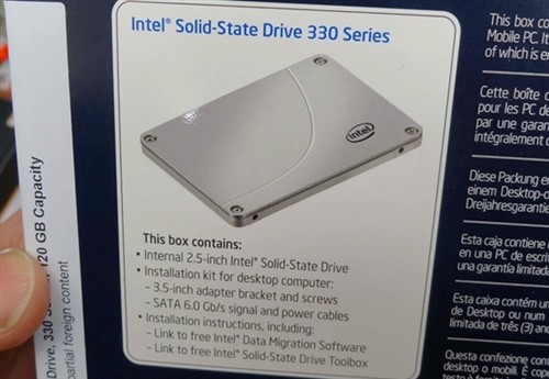 读取500MB/s  Intel SSD 330低调上市 