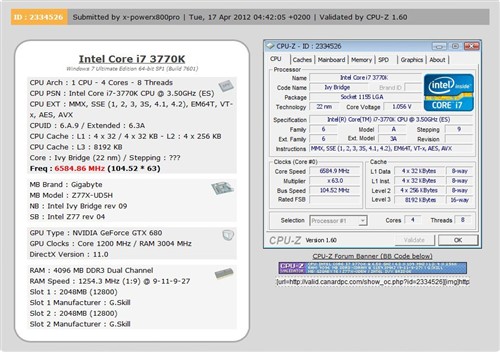 狂超6.6GHz！ i7 3770K破SuperPi纪录 