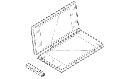 告别直板?三星申请双屏折叠平板专利_三星平