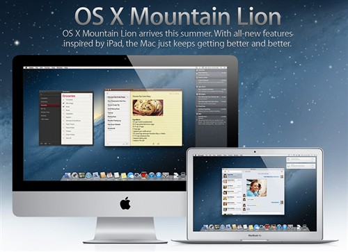 传苹果六月发新Mac系统Mountain Lion 