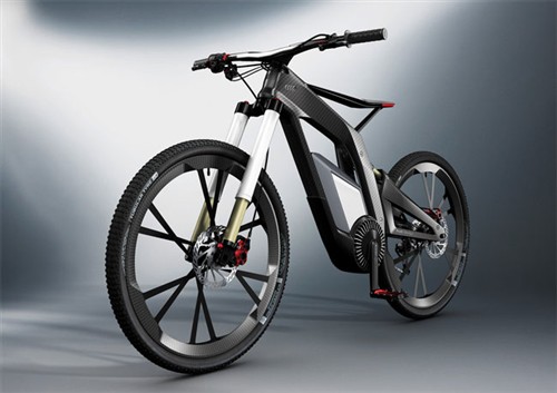 奥迪电动自行车!碳纤维框架的e-Bike