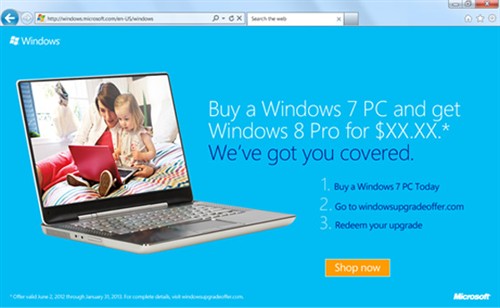 6月2日后 win8 Pro系统升级仅15美元 