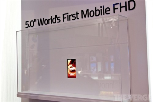 LG展出5吋1080P全高清AH-IPS手机屏幕 