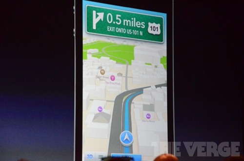 万人瞩目 iOS6地图支持3D全景以及导航 