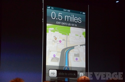 万人瞩目 iOS6地图支持3D全景以及导航 