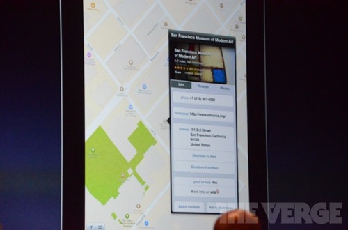 万人瞩目 iOS6地图支持3D全景以及导航 