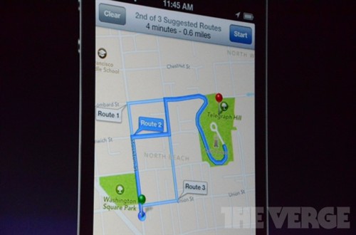 万人瞩目 iOS6地图支持3D全景以及导航 