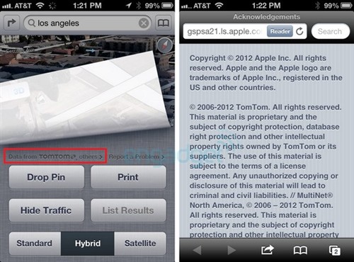 谁替代了谷歌？iOS6地图由TomTom提供 