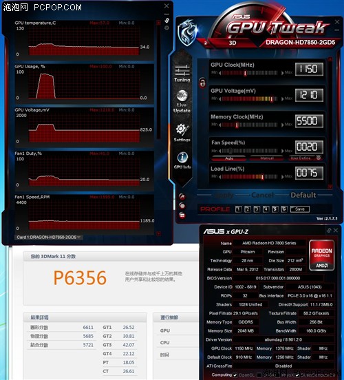 全新龙骑士出击  华硕HD7850显卡评测 