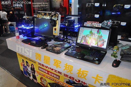 Chinajoy2012微星展台回顾 当萌妹子遭遇钢铁侠 