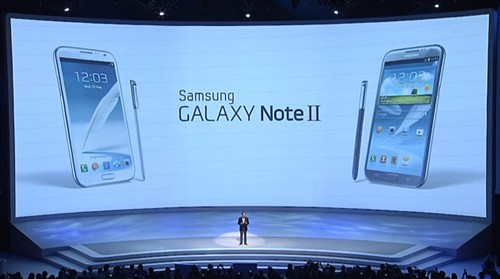 5.5吋屏/2GB RAM GALAXY Note II发布 