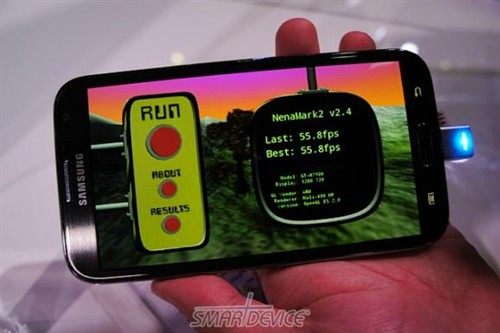 性能强悍 三星GALAXY Note II跑分亮相 