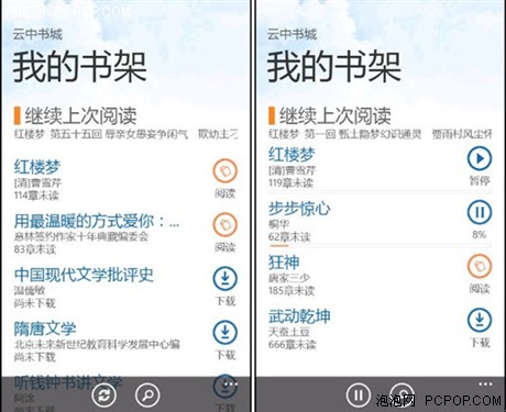 盛大云中书城 for Windows Phone测评 