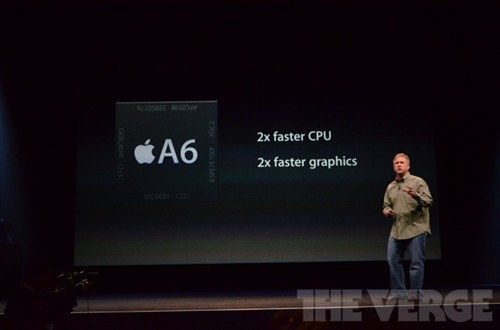 性能提升2倍 iPhone5搭载全新A6处理器 