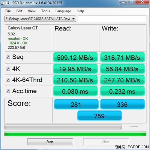 影驰LaserGT 240GB SSD评测 