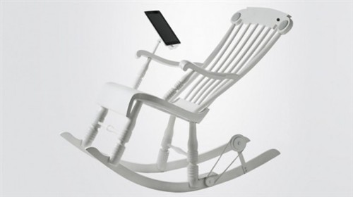 iRock:可以为你的苹果设备充电的摇椅 