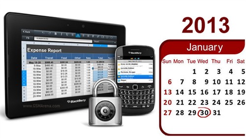 RIM黑莓10及两款手机明年1月30日发布 