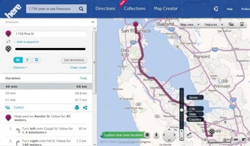 诺基亚推出Android/iOS地图应用Here 
