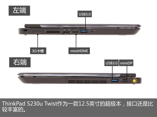 反正都自我 ThinkPad S230u Twist评测 