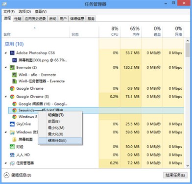 Windows8任务管理器进化 更直观易用! 