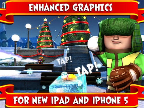 大雪中的激情派对 iPad游戏雪球大战 