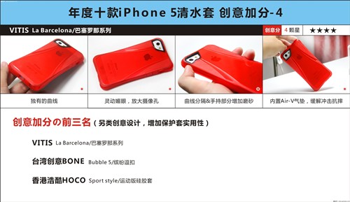 抗摔减震 年度十款iPhone5清水套横评 