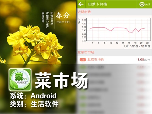 买菜比价经济生活 Android软件菜市场 