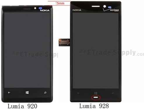 质感提升配置有变化 Lumia928面板曝光 