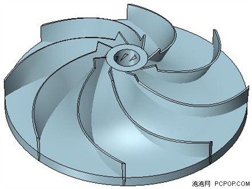 三维CAD快速实现叶轮的CAD实体建模 