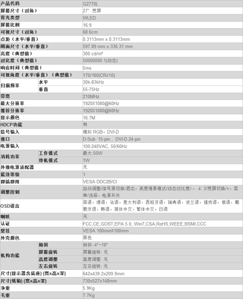 易美逊G2270L显示器评测 