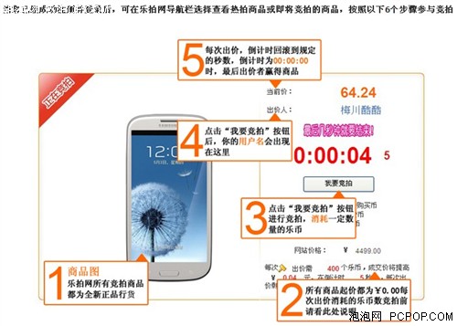 OPPO Find 5 乐拍网竞拍价42元成交！ 