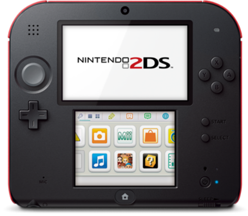 任天堂3DS阉割版2DS发布 双屏直板设计 