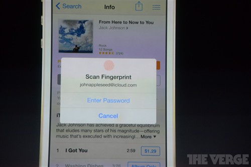 iPhone5S最新功能 增加指纹识别系统 
