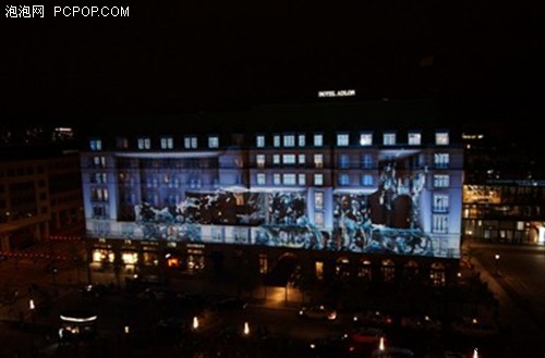 00流明户外建筑投影巴可案例分享_巴可投影机