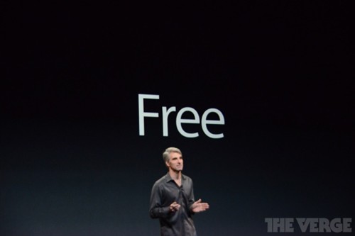 完全免费升级 苹果发布OS X Mavericks 