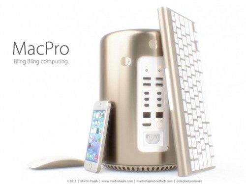 红色弱爆了 来看看土豪金版的Mac Pro 