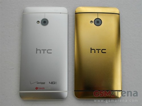 金灿灿的外观 HTC One黄金版真机亮相 