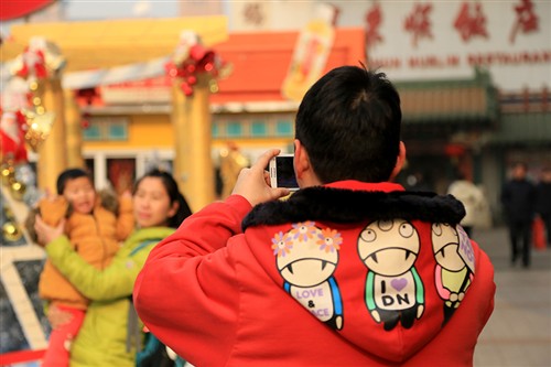 皇城根的圣诞节 用相机记录北京平安夜 